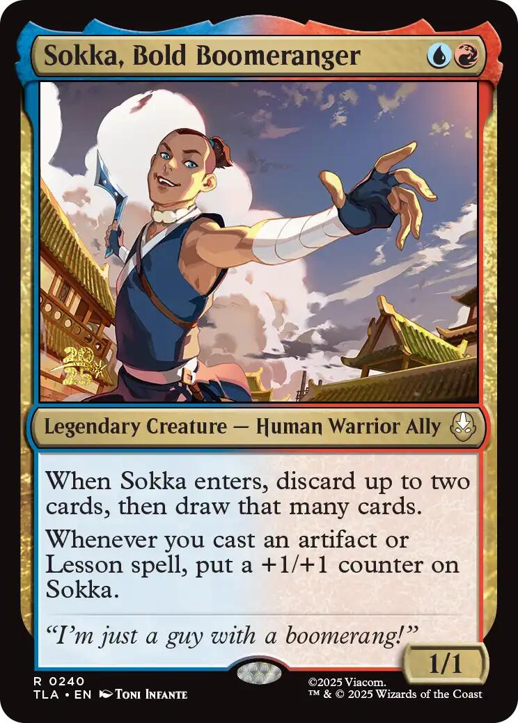 Sokka, Bold Boomeranger [Avatar: The Last Airbender Prerelease Cards] | Good Games Modbury