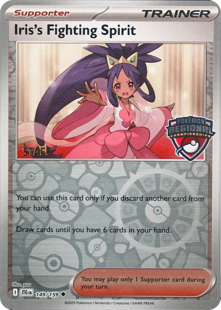 Iris's Fighting Spirit (149/159) (Regional Championships) (Staff) [League & Championship Cards] | Good Games Modbury