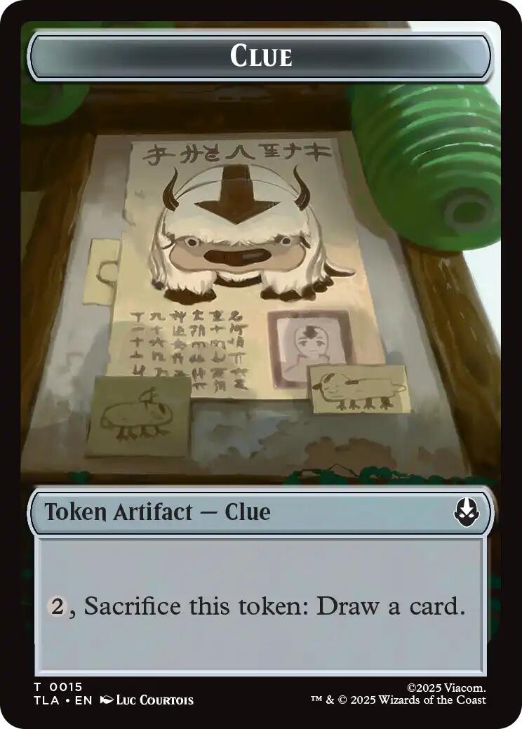 Ally (0004) // Clue (0015) Double-Sided Token [Avatar: The Last Airbender Tokens] | Good Games Modbury