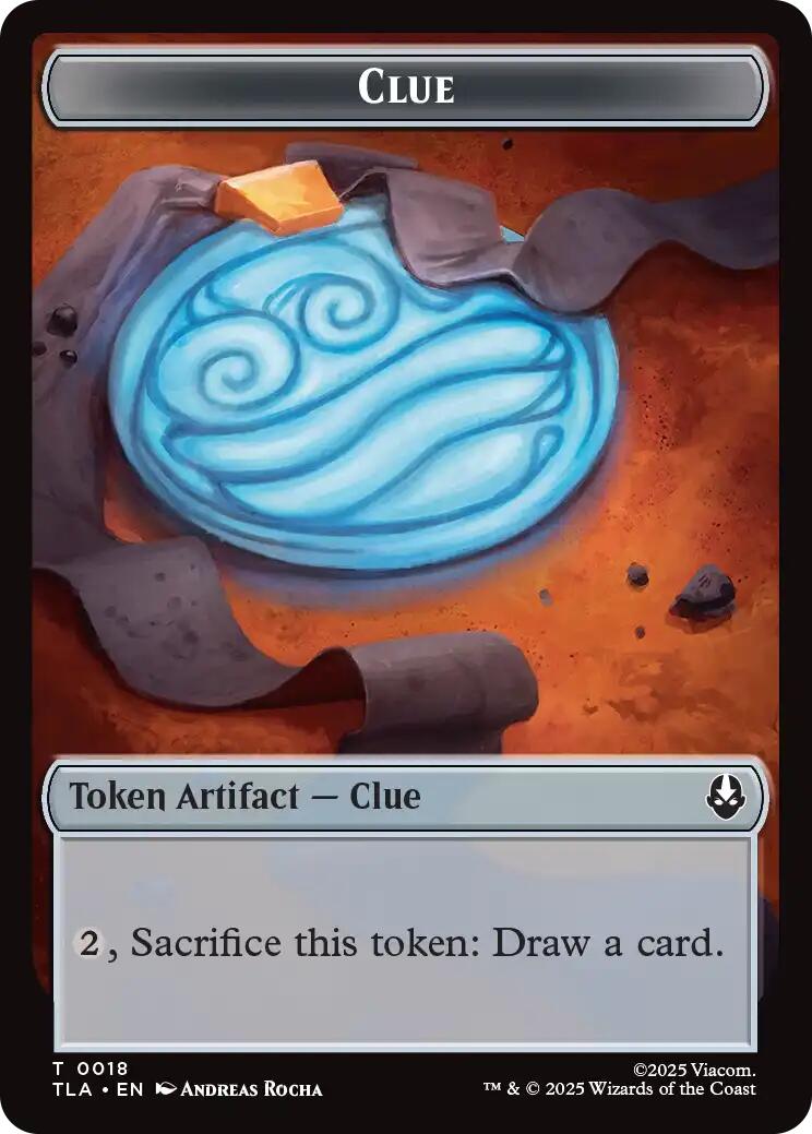 Ally (0007) // Clue (0018) Double-Sided Token [Avatar: The Last Airbender Tokens] | Good Games Modbury