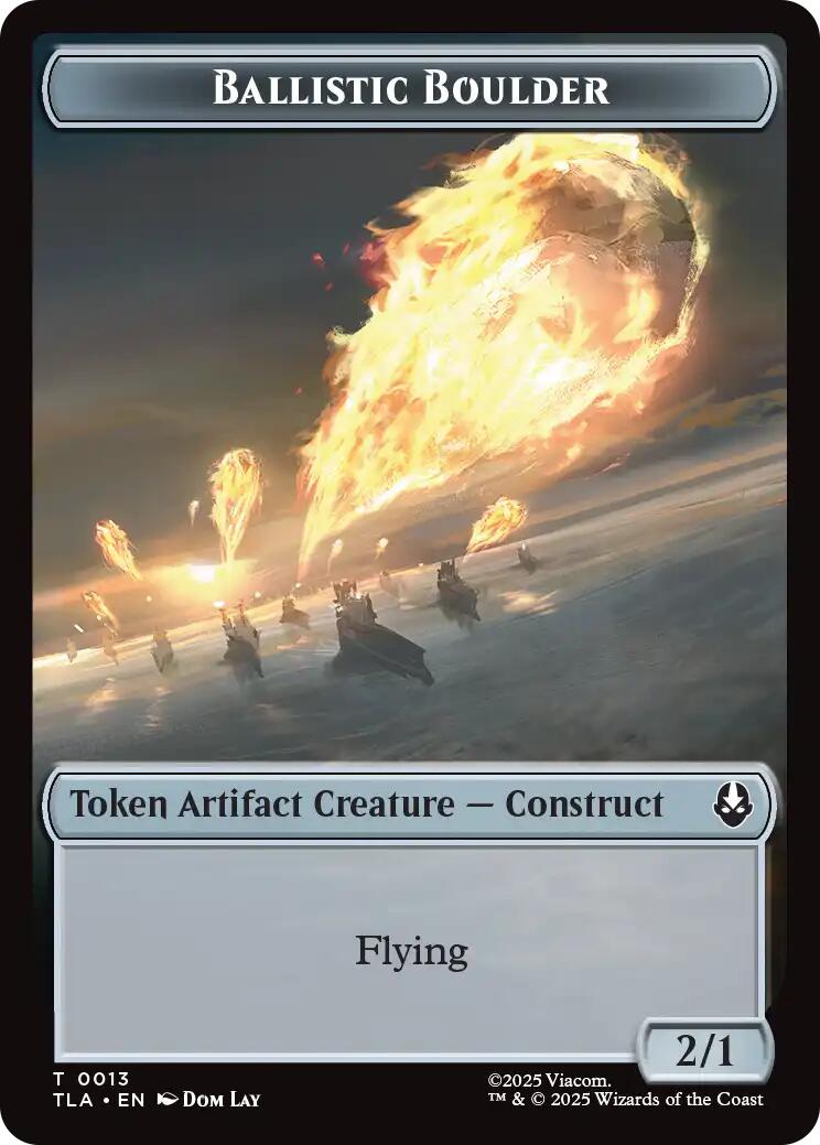 Ballistic Boulder // Soldier (0011) Double-Sided Token [Avatar: The Last Airbender Tokens] | Good Games Modbury