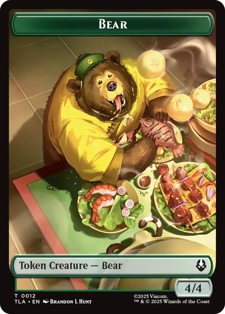 Bear // Food (0020) Double-Sided Token [Avatar: The Last Airbender Tokens] | Good Games Modbury