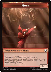 Monk // Clue (0017) Double-Sided Token [Avatar: The Last Airbender Tokens] | Good Games Modbury