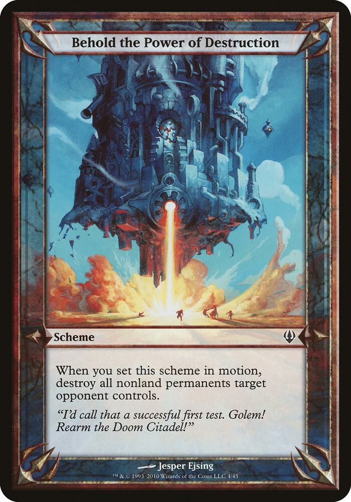 Behold the Power of Destruction Archenemy 4★/45 (Oversize Cards)  | Good Games Modbury