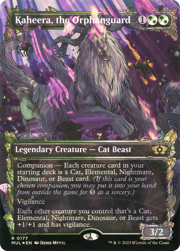 Kaheera, the Orphanguard (Borderless) (Halo Foil) [Multiverse Legends] | Good Games Modbury