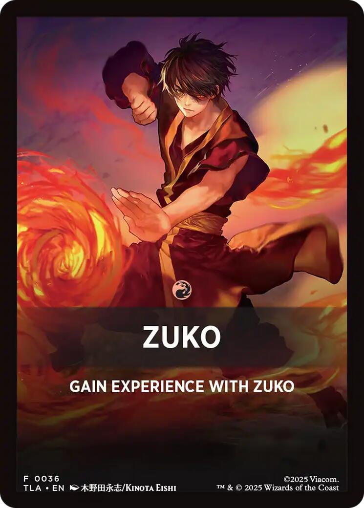 Zuko Theme Card [Avatar: The Last Airbender Tokens] | Good Games Modbury