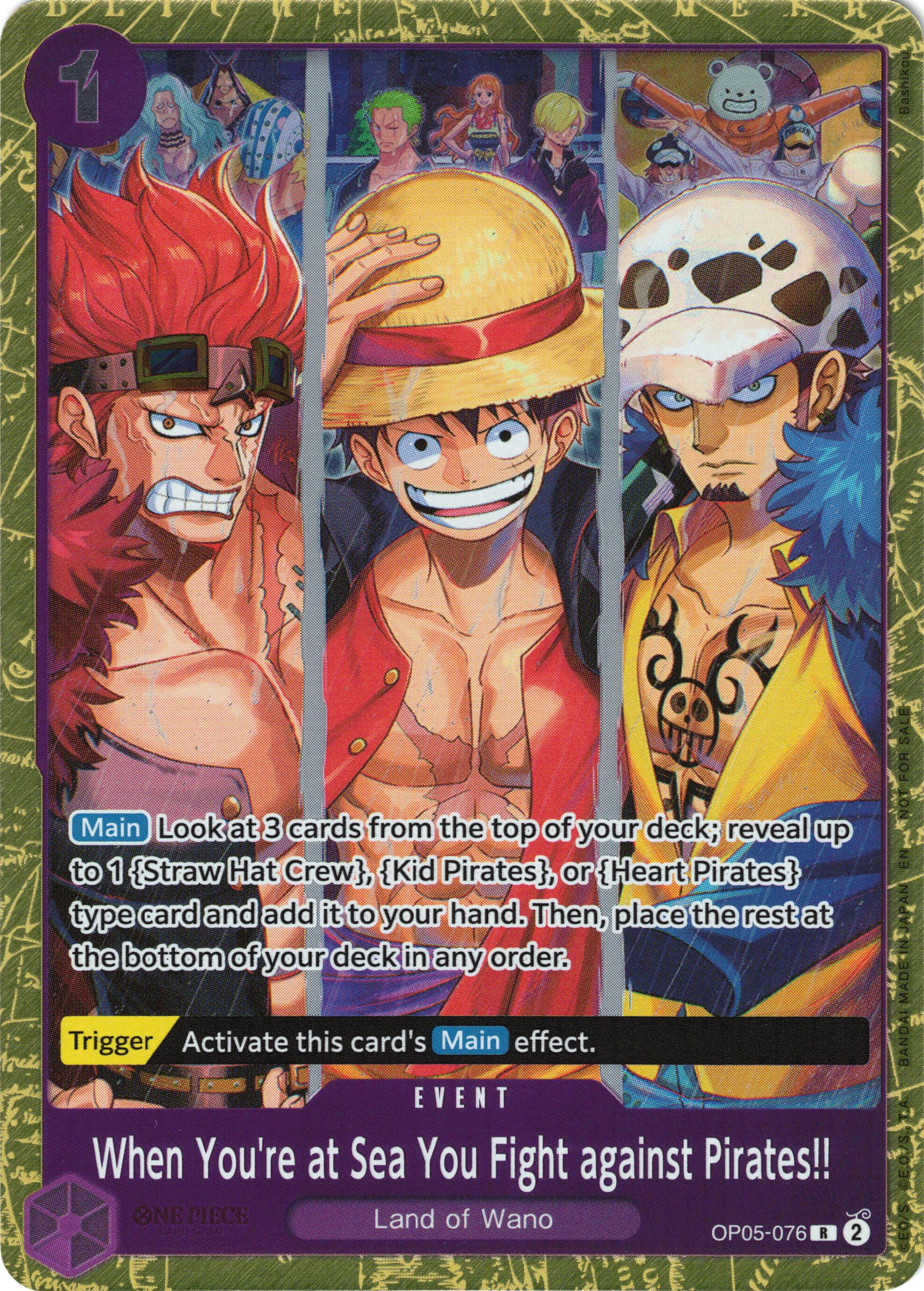 When You're at Sea You Fight against Pirates!! (2025 Pirates League Finals Textured Foil) [One Piece Promotion Cards] | Good Games Modbury