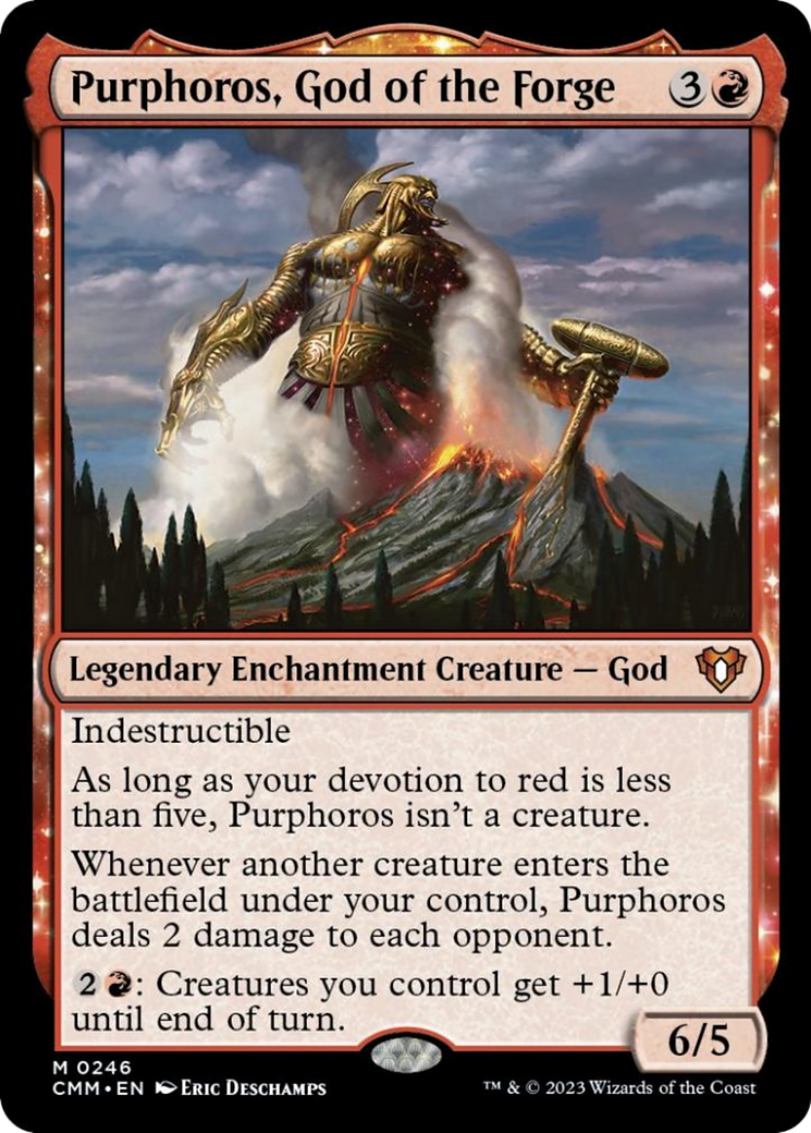 Purphoros, God of the Forge [Commander Masters] | Good Games Modbury