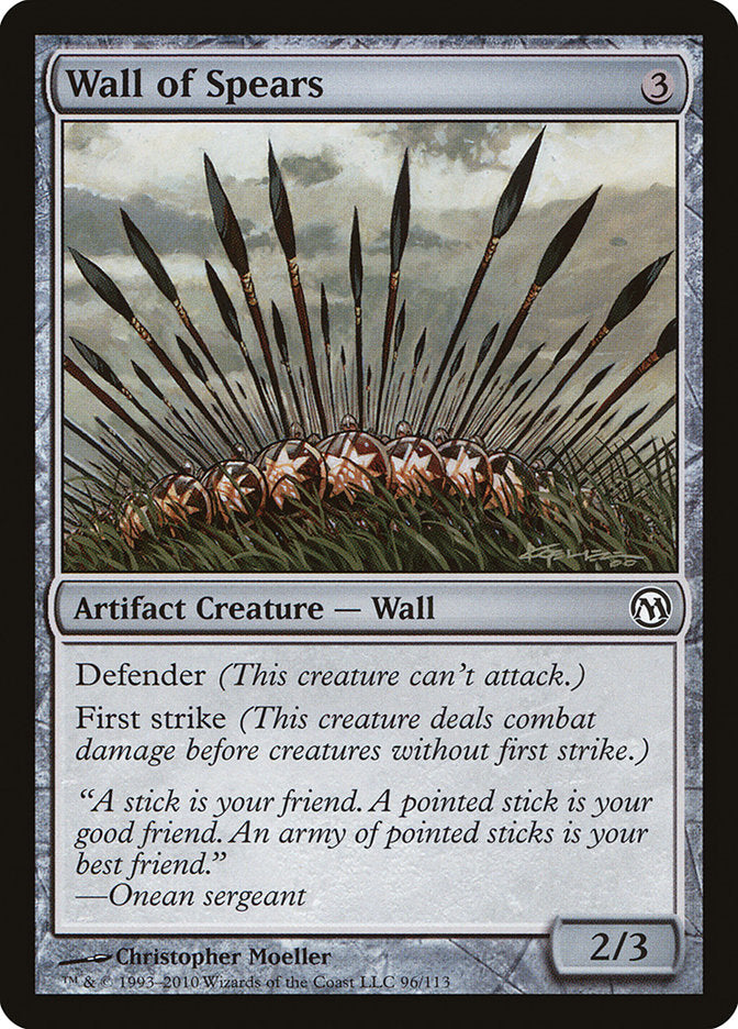 Wall of Spears [Duels of the Planeswalkers] | Good Games Modbury