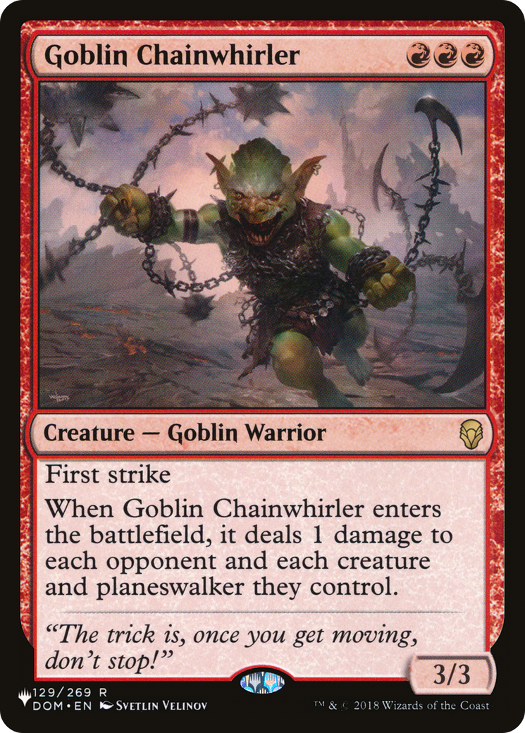 Goblin Chainwhirler [The List Reprints] | Good Games Modbury