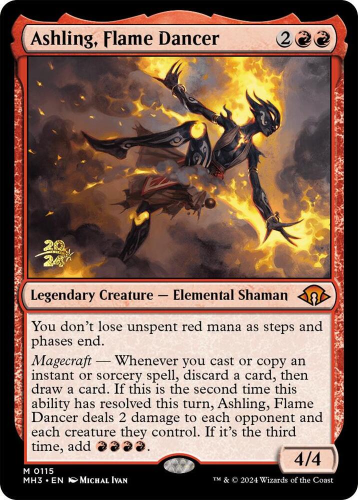Ashling,Flame Dancer 115s/90 (Prerelease Cards)  - PreRelease Foil | Good Games Modbury
