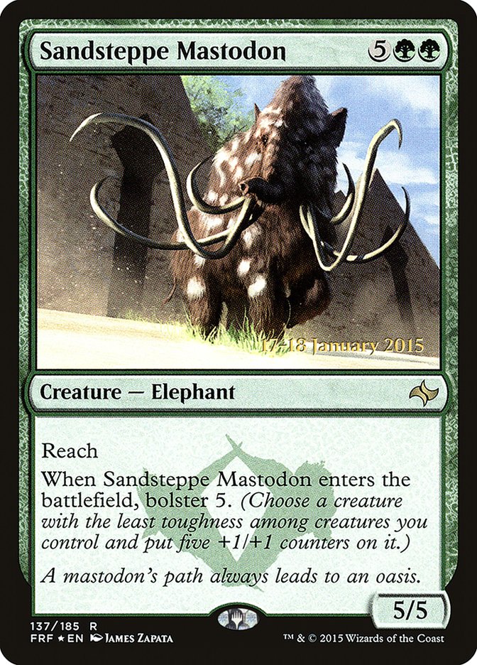 Sandsteppe Mastodon [Fate Reforged Prerelease Promos] | Good Games Modbury