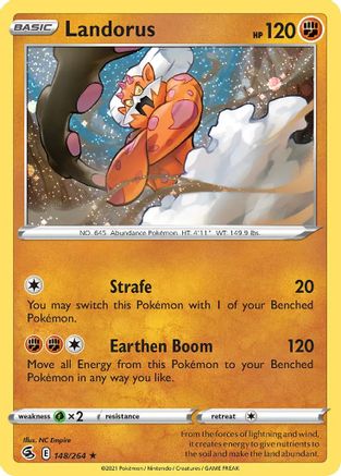 Landorus (148/264) (Cosmos Holo) [Sword & Shield: Fusion Strike] | Good Games Modbury