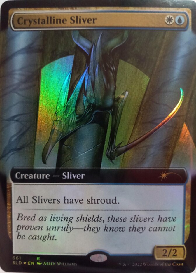 Crystalline Sliver (Extended Art) [Secret Lair Drop Promos] | Good Games Modbury