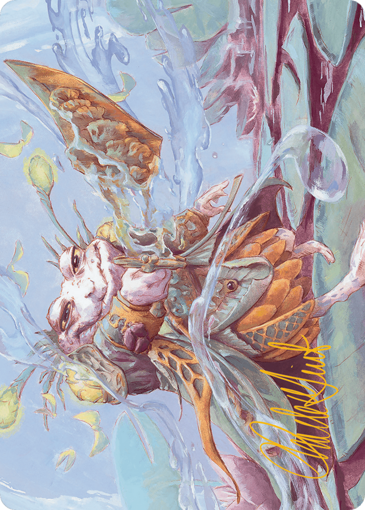 Glarb, Calamity's Augur Art Card (Gold-Stamped Signature) [Bloomburrow Art Series] | Good Games Modbury