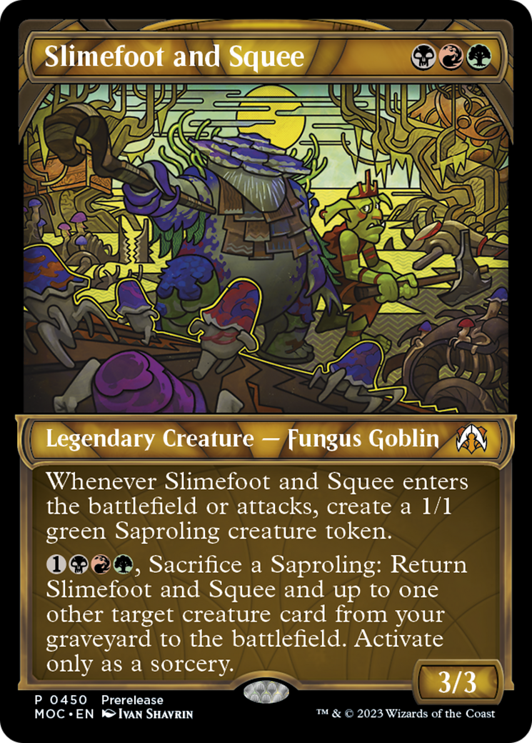 Slimefoot and Squee (Showcase Planar Booster Fun) [March of the Machine Commander Prerelease Promos] | Good Games Modbury