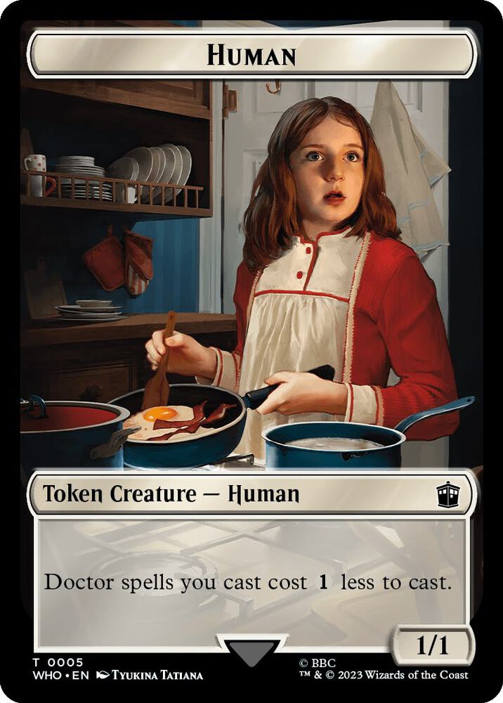 Human 0005 Alien Insect Double Sided Token 5 // 19 (Universes Beyond: Doctor Who)  - Foil | Good Games Modbury
