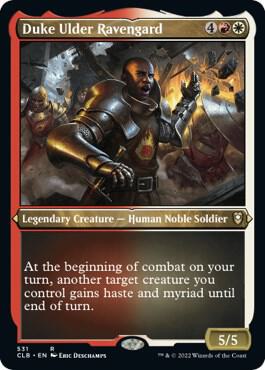 Duke Ulder Ravengard Foil Etched 531 (Commander Legends: Battle for Baldur's Gate)  - Foil | Good Games Modbury