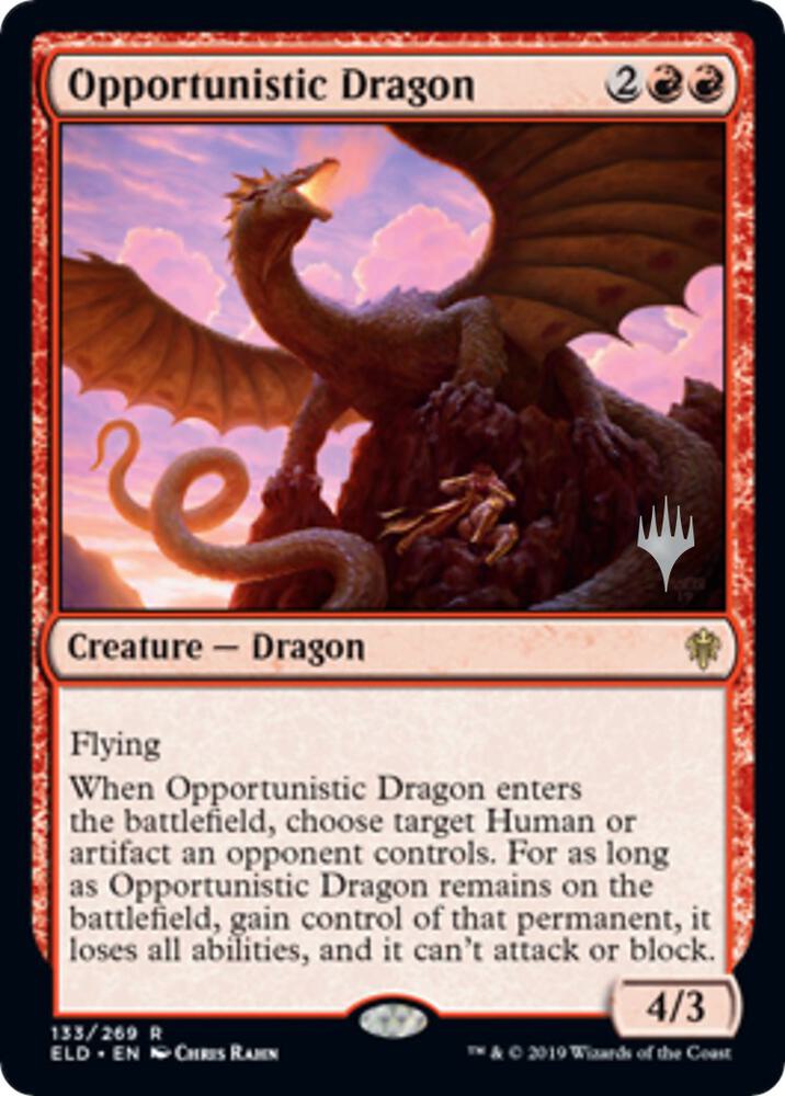 Opportunistic Dragon 133p/152 (Promo Pack: Throne of Eldraine)  | Good Games Modbury