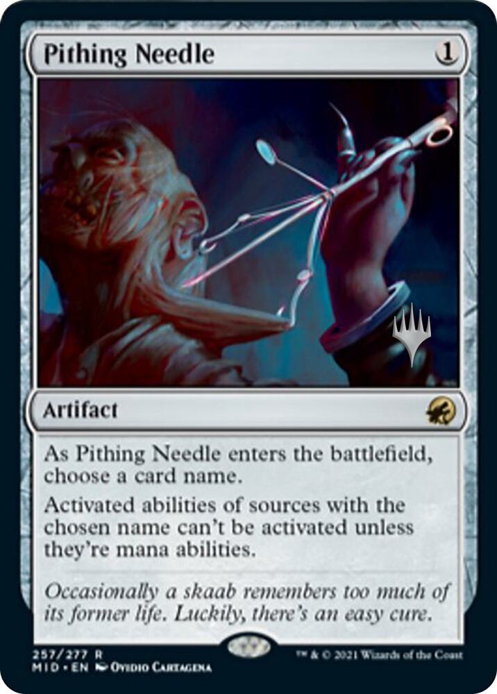 Pithing Needle 257p/171 (Promo Pack: Innistrad: Midnight Hunt)  | Good Games Modbury