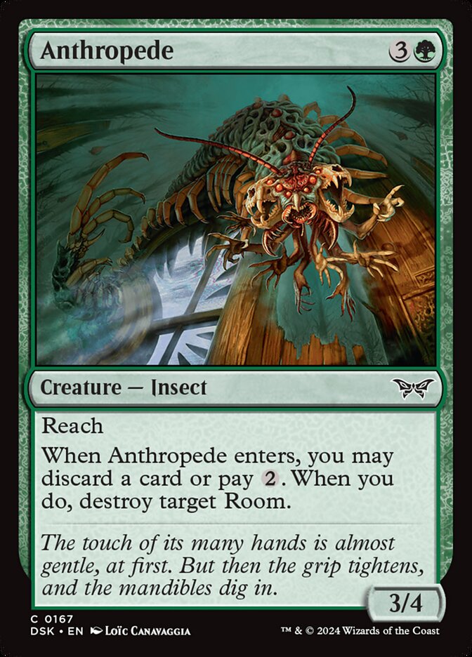 Anthropede 167 (Duskmourn: House of Horror)  - Foil | Good Games Modbury