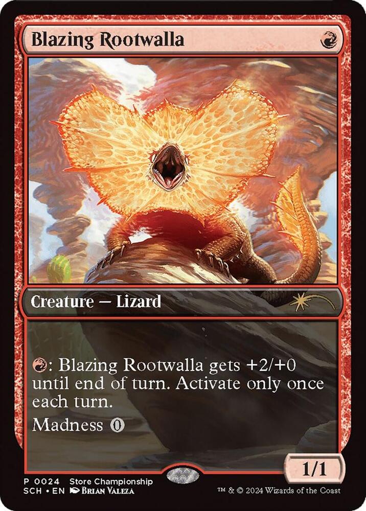 Blazing Rootwalla 24/49 (Game Day & Store Championship Promos)  - Full Art | Good Games Modbury