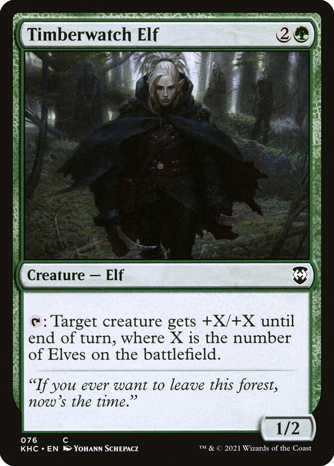 Timberwatch Elf 76/1 (Commander: Kaldheim)  | Good Games Modbury