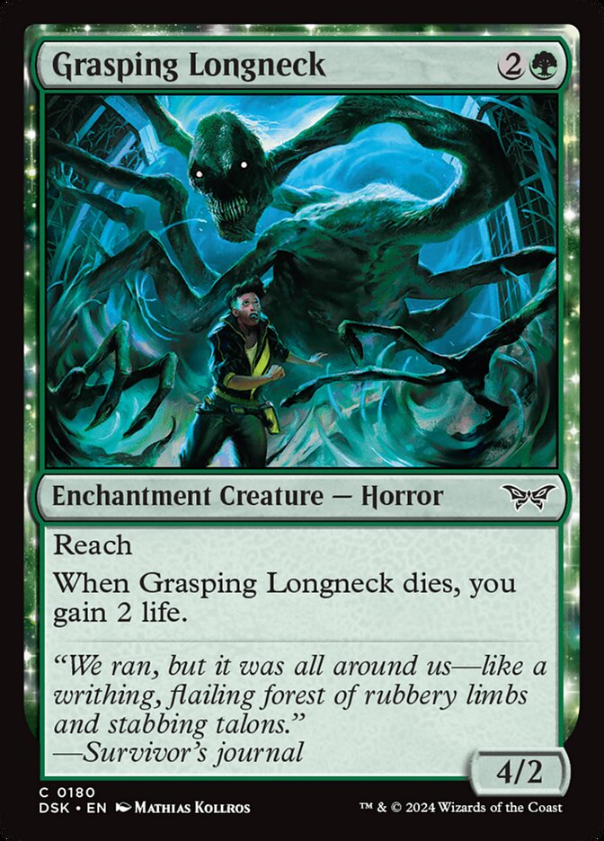 Grasping Longneck 180/286 (Duskmourn: House of Horror)  - Foil | Good Games Modbury