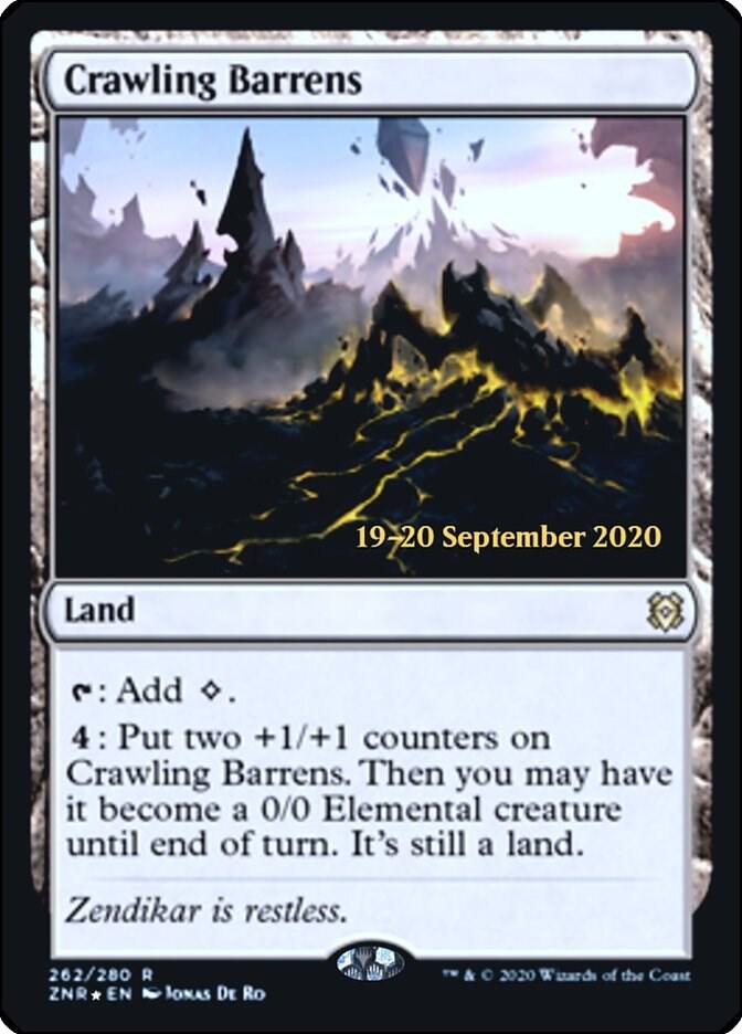 Crawling Barrens 262s/169 (Prerelease Cards)  - Foil | Good Games Modbury