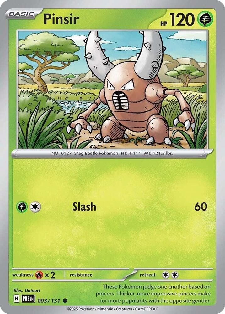 Pinsir (003/131) [Scarlet & Violet: Prismatic Evolutions] | Good Games Modbury
