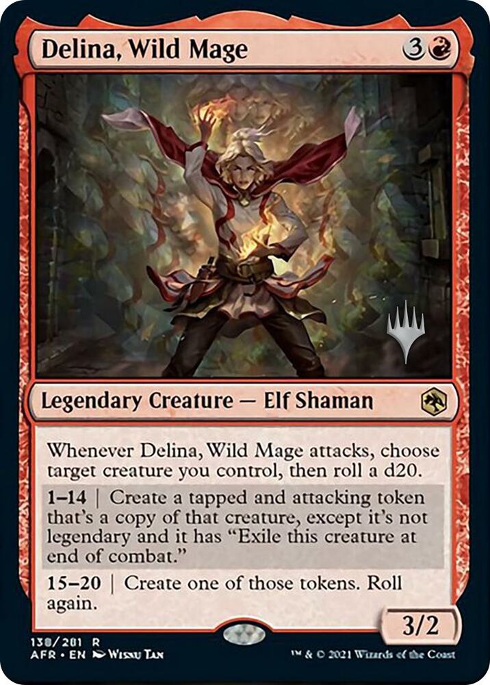 Delina Wild Mage 138p/241 (Promo Pack: Adventures in the Forgotten Realms)  - Foil | Good Games Modbury