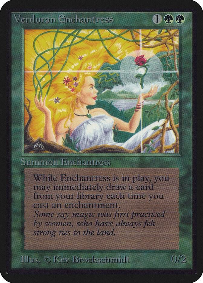 Verduran Enchantress 222/295 (Alpha Edition)  | Good Games Modbury