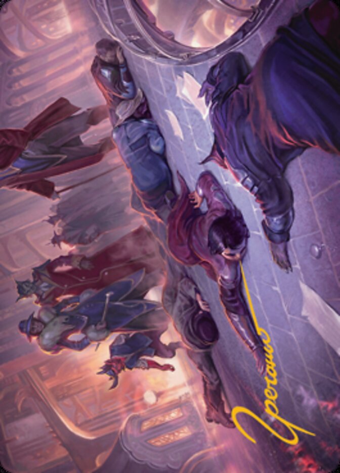 Make an Example Art Card (Gold-Stamped Signature) [Streets of New Capenna Art Series] | Good Games Modbury