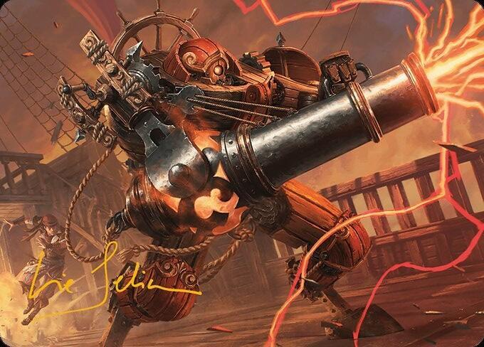 Blaster Hulk Art Card Gold Stamped Signature 31 (Art Series: Modern Horizons 3)  | Good Games Modbury