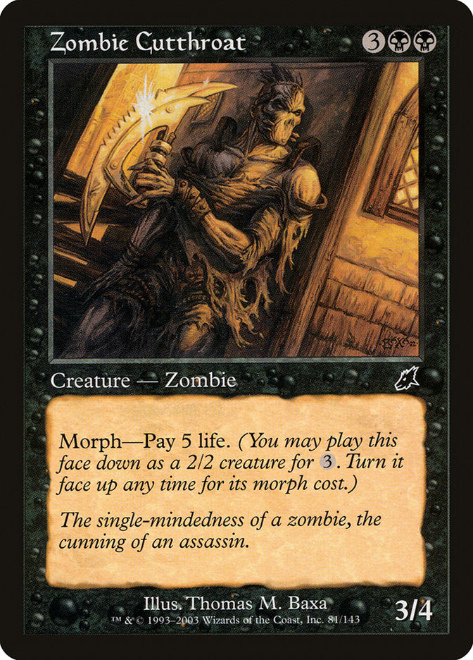 Zombie Cutthroat 81/143 (Scourge)  | Good Games Modbury