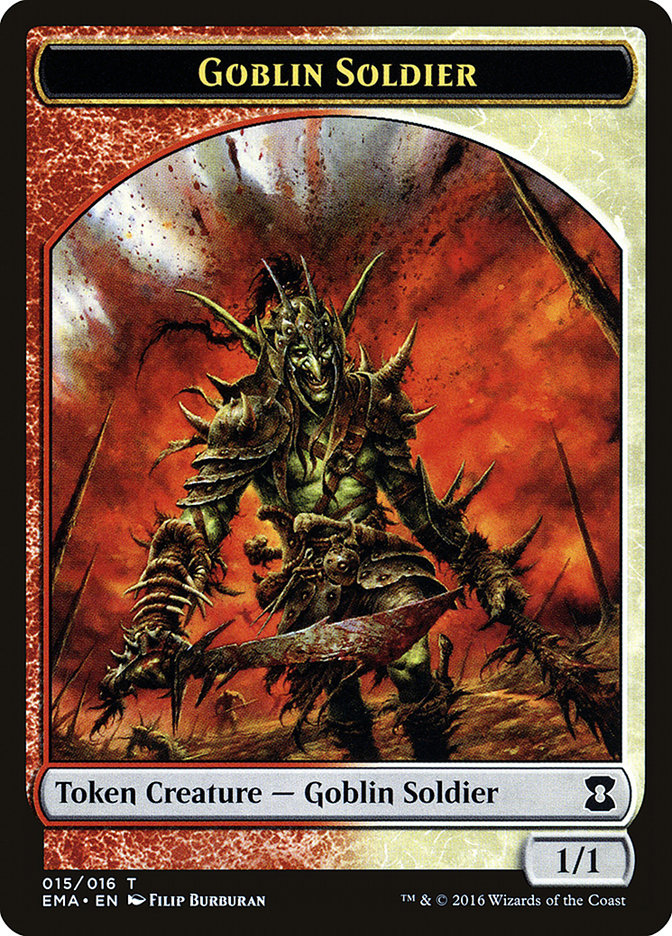 Goblin Soldier Token [Eternal Masters Tokens] | Good Games Modbury