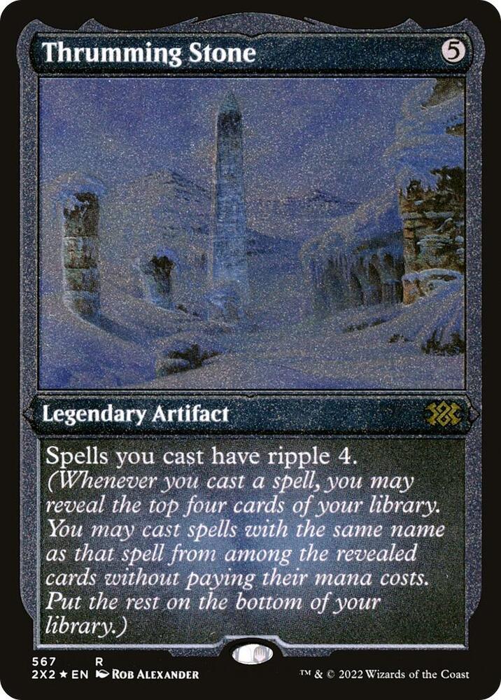 Thrumming Stone Foil Etched 567 (Double Masters 2022)  - Foil | Good Games Modbury