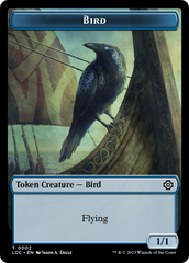 Bird // Merfolk (0003) Double-Sided Token [The Lost Caverns of Ixalan Commander Tokens] | Good Games Modbury