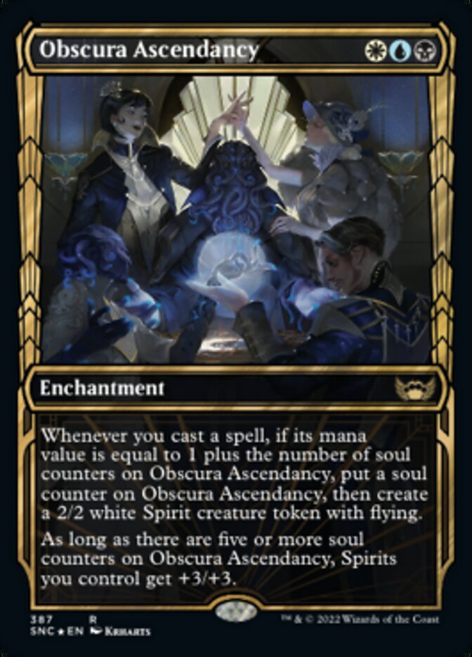 Obscura Ascendancy (Showcase Golden Age Gilded Foil) [Streets of New Capenna] | Good Games Modbury