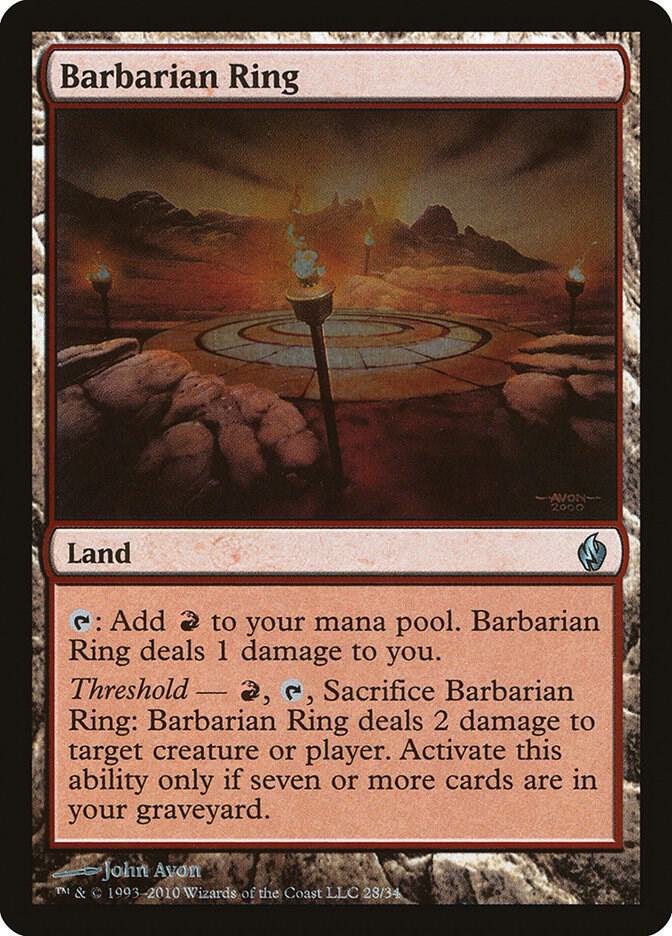 Barbarian Ring 28/34 (Premium Deck Series: Fire and Lightning)  - Foil | Good Games Modbury
