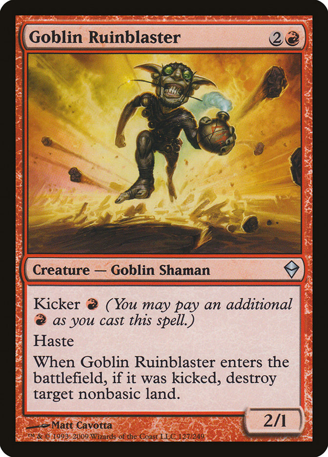 Goblin Ruinblaster [Zendikar] | Good Games Modbury