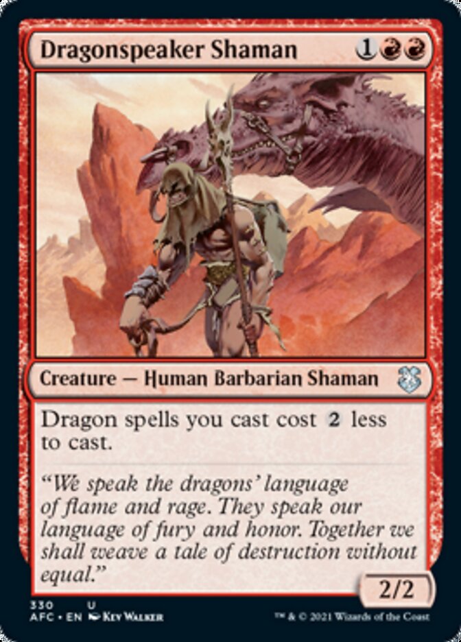 Dragonspeaker Shaman [Dungeons & Dragons: Adventures in the Forgotten Realms Commander] | Good Games Modbury