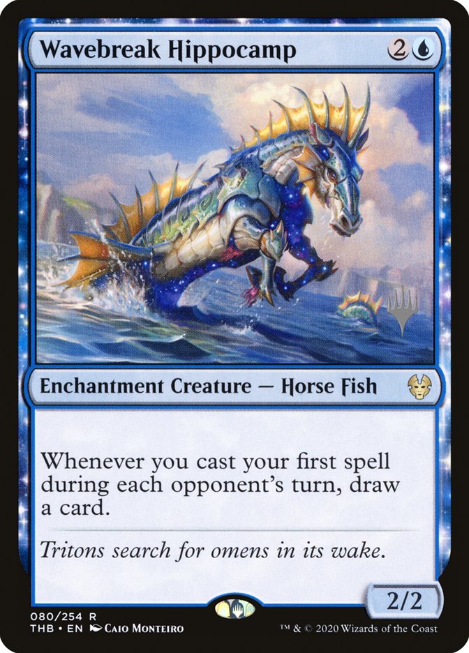 Wavebreak Hippocamp (Promo Pack) [Theros Beyond Death Promos] | Good Games Modbury