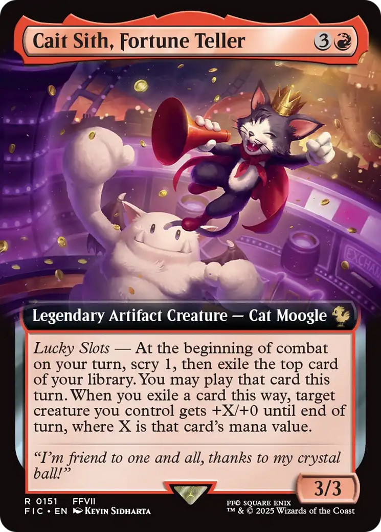 Cait Sith, Fortune Teller (Extended Art) [FINAL FANTASY Commander] | Good Games Modbury