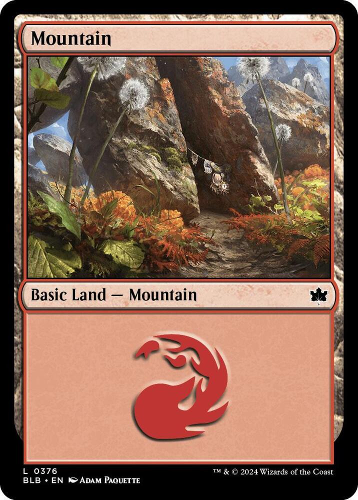 Mountain 376 (Bloomburrow)  - Foil | Good Games Modbury