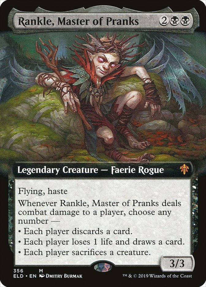 Rankle, Master of Pranks (Extended Art) [Throne of Eldraine] | Good Games Modbury