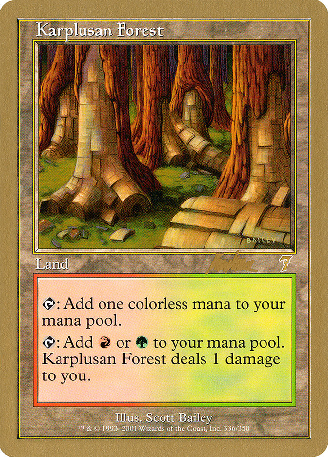 Karplusan Forest (Brian Kibler) [World Championship Decks 2002] | Good Games Modbury