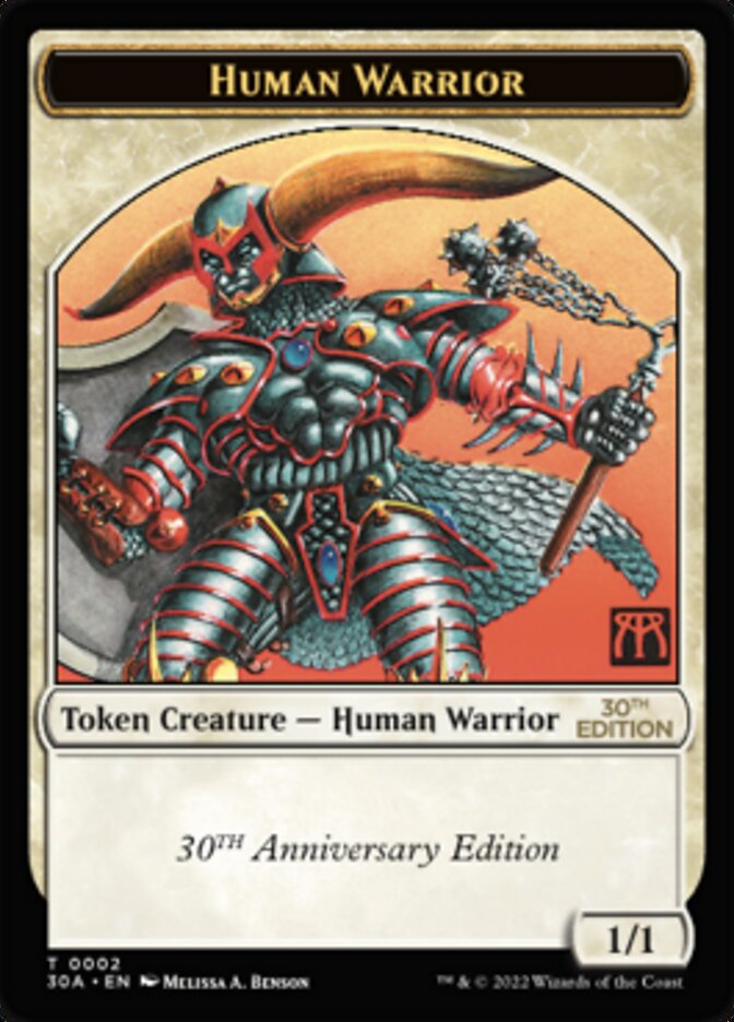 Human Warrior Token [30th Anniversary Tokens] | Good Games Modbury