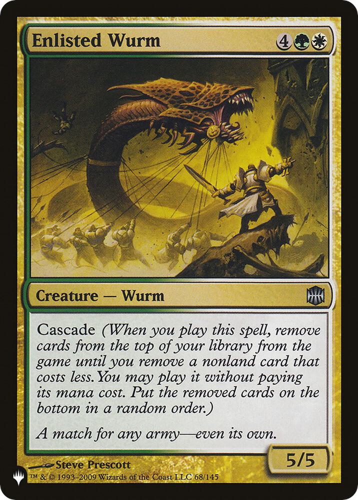 Enlisted Wurm 68/145 (The List Reprints)  | Good Games Modbury