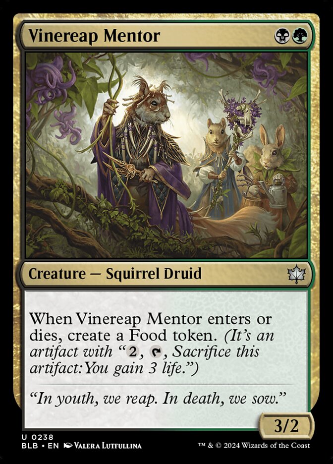 Vinereap Mentor 238/281 (Bloomburrow)  | Good Games Modbury